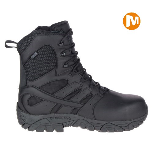 Dámské Pracovní Boty Merrell Moab 2 8" Tactical Response Waterproof Comp Toe Černé (CZ. JHUZI)